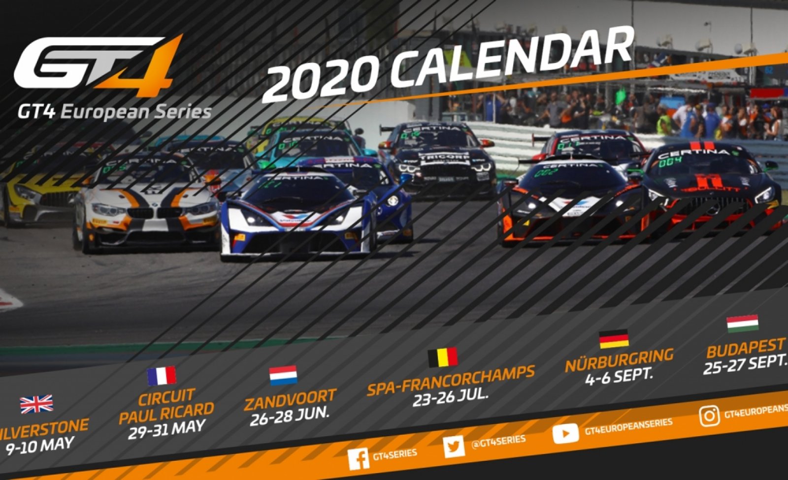 Entries open for GT4 European Series 2020
