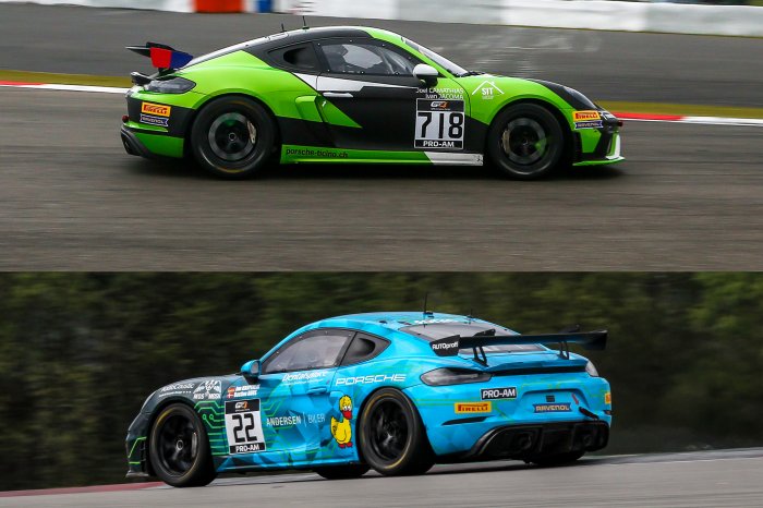 Jacoma and Buus secure GT4 European Series pole positions at the Nürburgring
